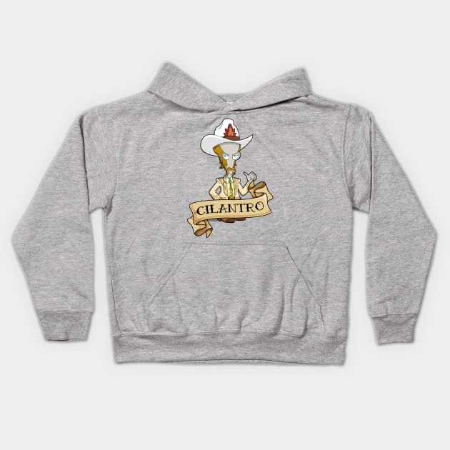 Roy Rogers McFreely - Cilantro Kids Hoodie by Ryans_ArtPlace